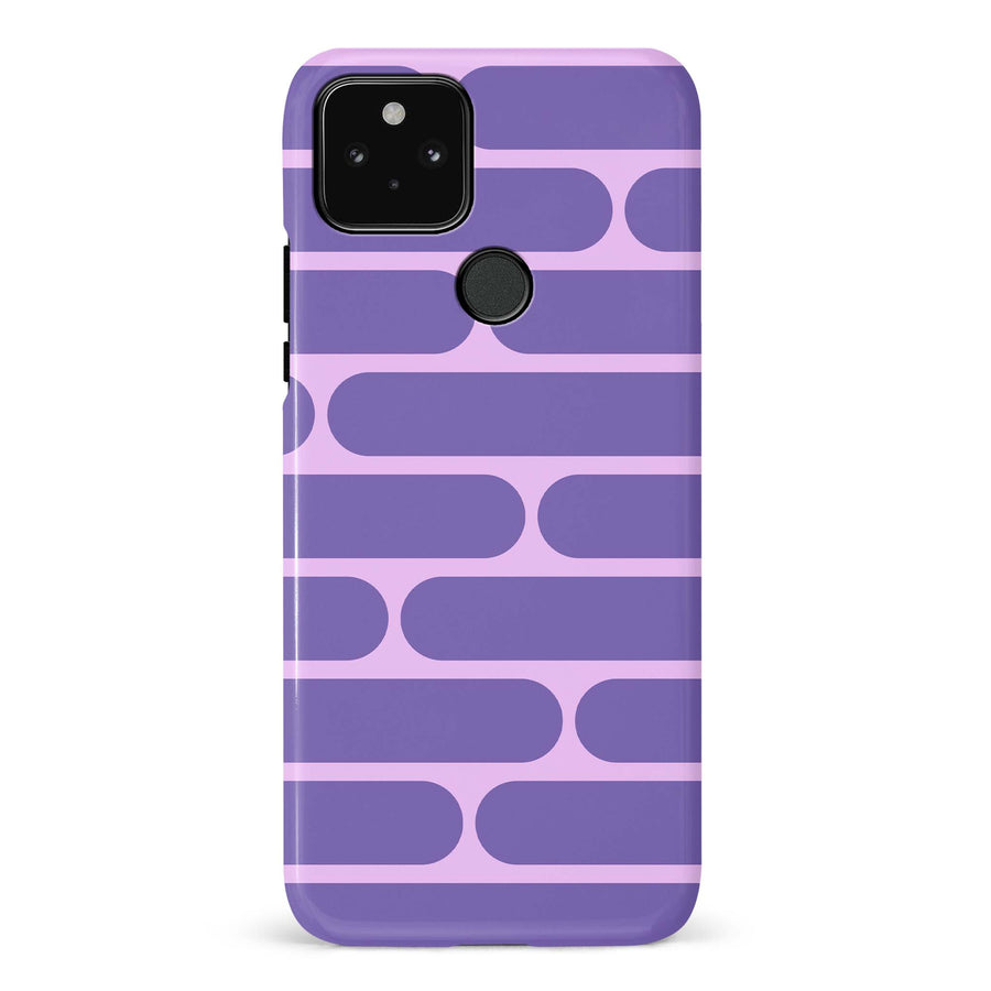 Google Pixel 5 Capsules Phone Case in Purple