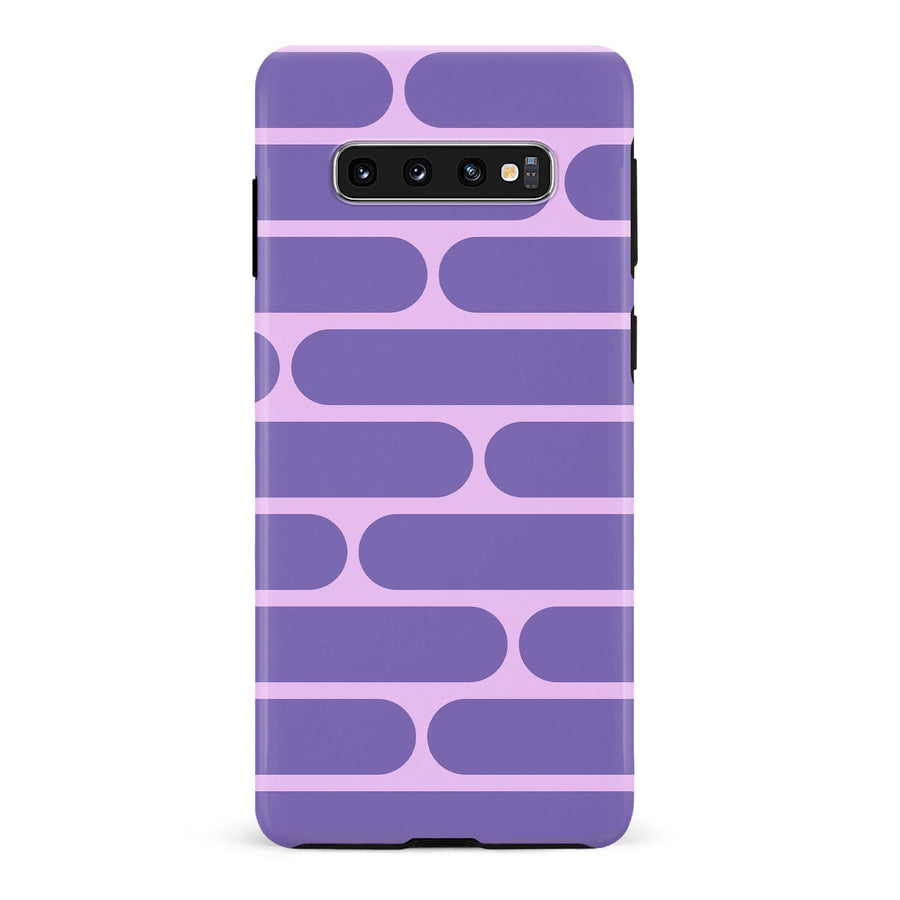 Samsung Galaxy S10 Capsules Phone Case in Purple