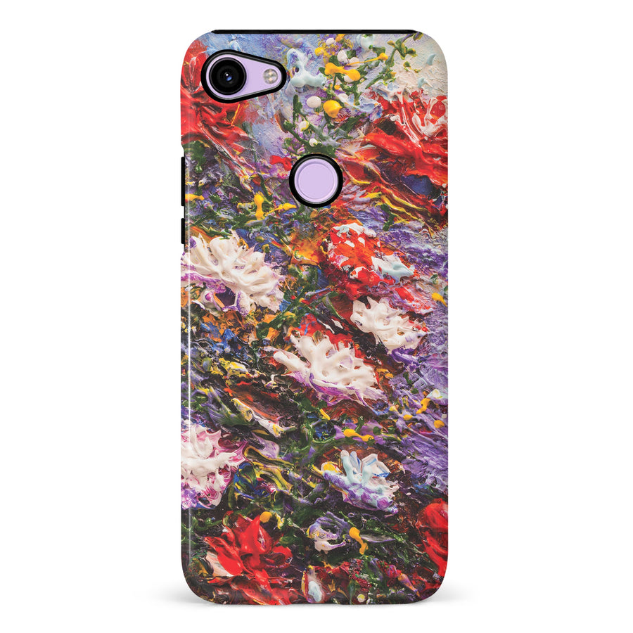 Google Pixel 3 Meadow Painted Flowers Phone Case