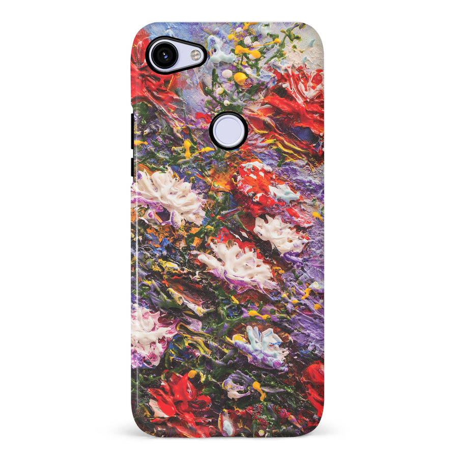 Google Pixel 3A Meadow Painted Flowers Phone Case
