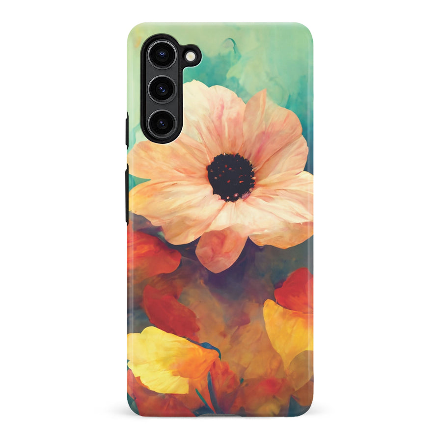 Samsung Galaxy S23 Plus Vibrant Botanica Painted Flowers Phone Case
