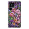 Samsung Galaxy S23 Ultra Garden Mosaic Painted Flowers Phone Case