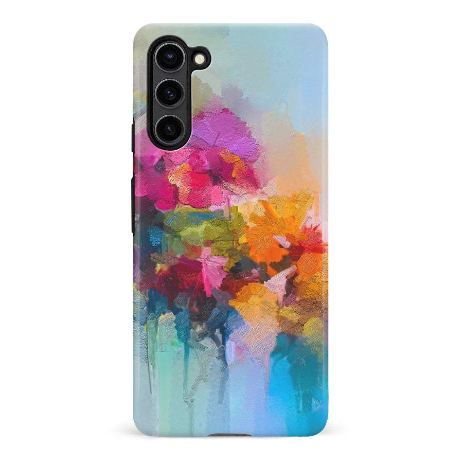 Samsung Galaxy S23 Plus Dance Painted Flowers Phone Case