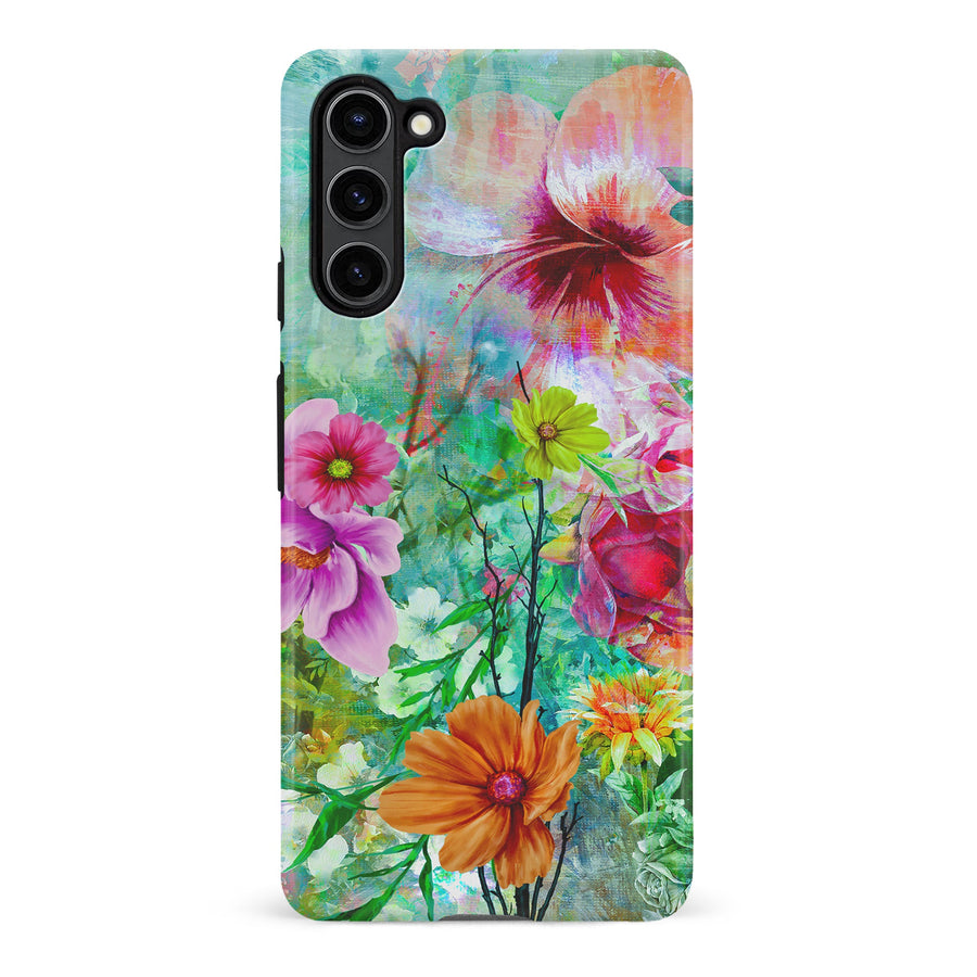 Samsung Galaxy S23 Plus Radiant Springtime Painted Flowers Phone Case