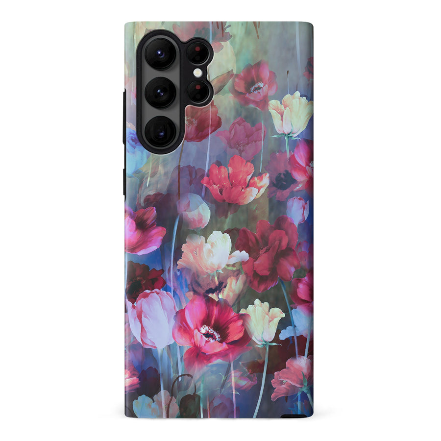Samsung Galaxy S23 Ultra Mystics Painted Flowers Phone Case