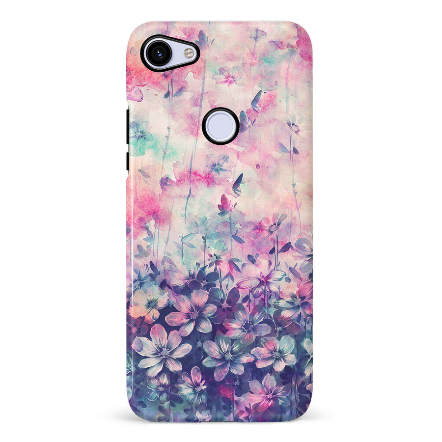 Google Pixel 3A Lush Haven Painted Flowers Phone Case