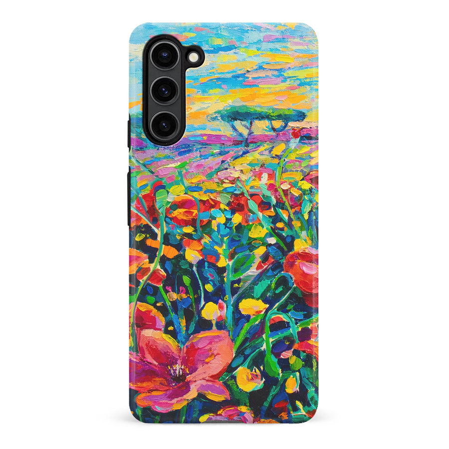 Samsung Galaxy S23 Plus Gardenia Painted Flowers Phone Case