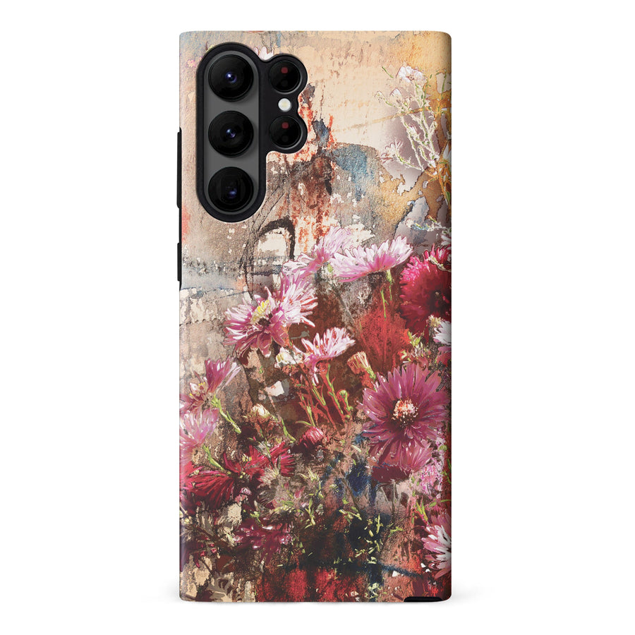 Samsung Galaxy S23 Ultra Whirlwind of Painted Roses Phone Case
