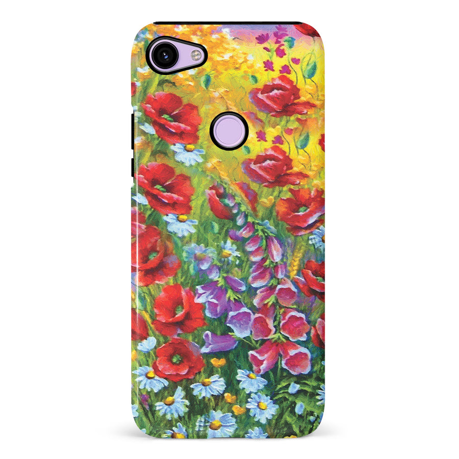 Google Pixel 3 Botanicals Painted Flowers Phone Case