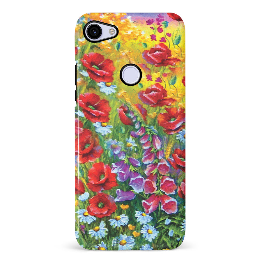 Google Pixel 3A Botanicals Painted Flowers Phone Case