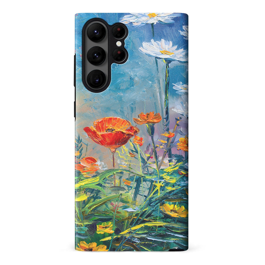 Samsung Galaxy S23 Ultra Painted Tulip Trail Phone Case