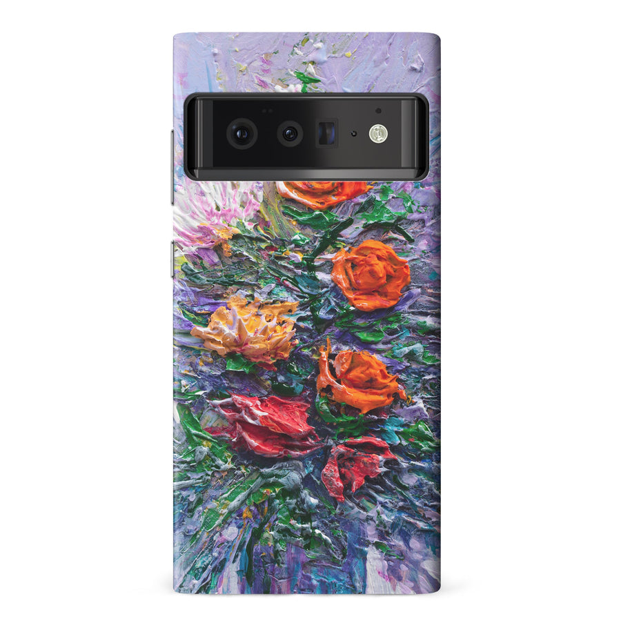 Google Pixel 6 Pro Rhapsody Painted Flowers Phone Case
