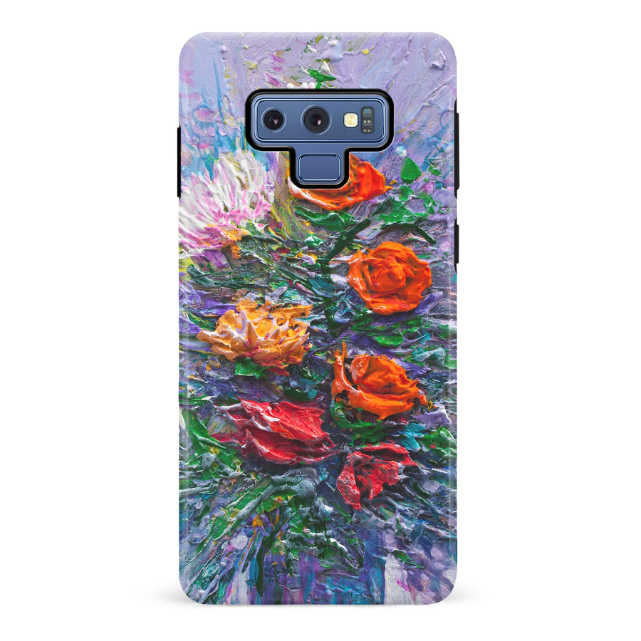 Samsung Galaxy Note 9 Rhapsody Painted Flowers Phone Case