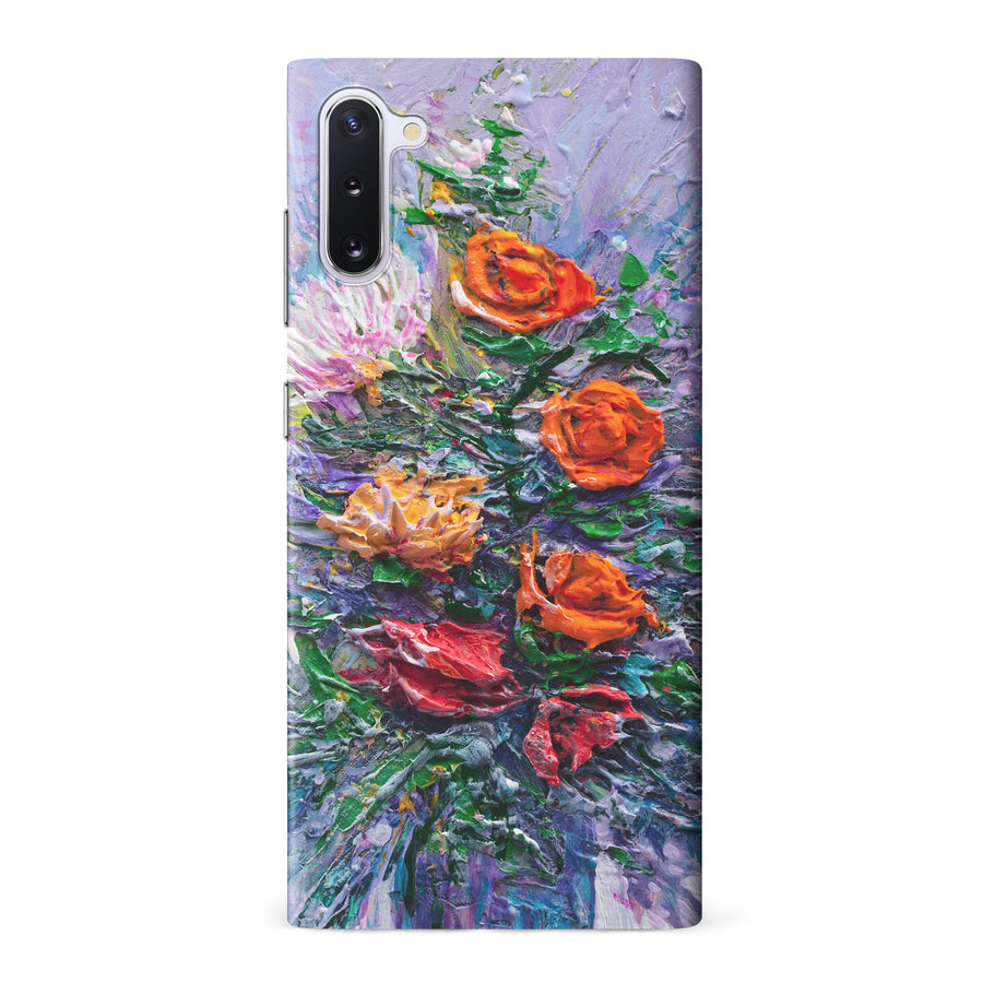 Samsung Galaxy Note 10 Rhapsody Painted Flowers Phone Case