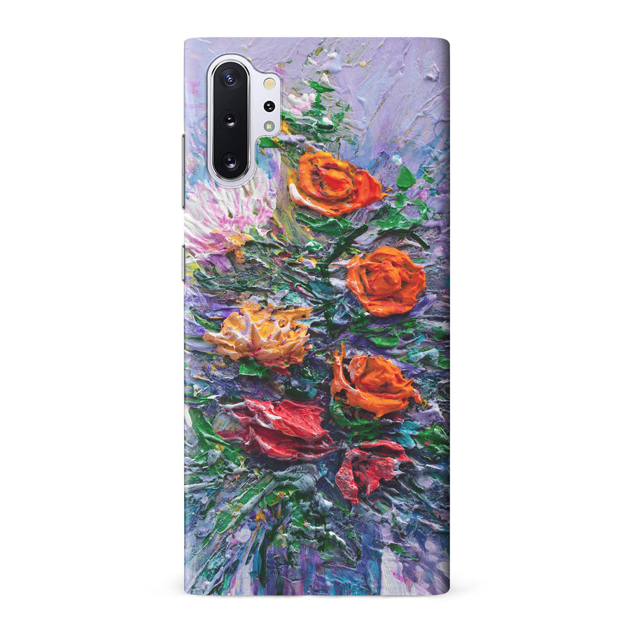 Samsung Galaxy Note 10 Plus Rhapsody Painted Flowers Phone Case