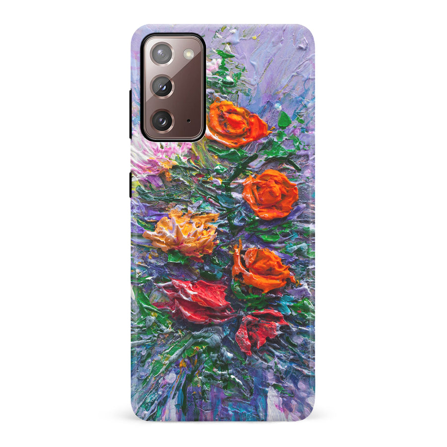 Samsung Galaxy Note 20 Rhapsody Painted Flowers Phone Case