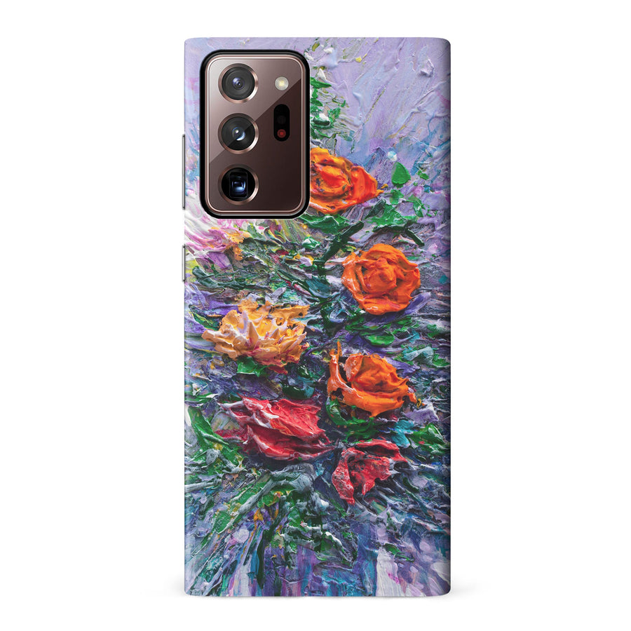 Samsung Galaxy Note 20 Ultra Rhapsody Painted Flowers Phone Case