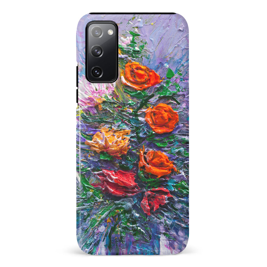 Samsung Galaxy S20 FE Rhapsody Painted Flowers Phone Case