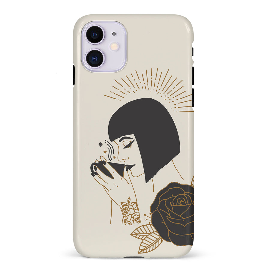 iPhone 11 Cleopatra's Coffee Phone Case