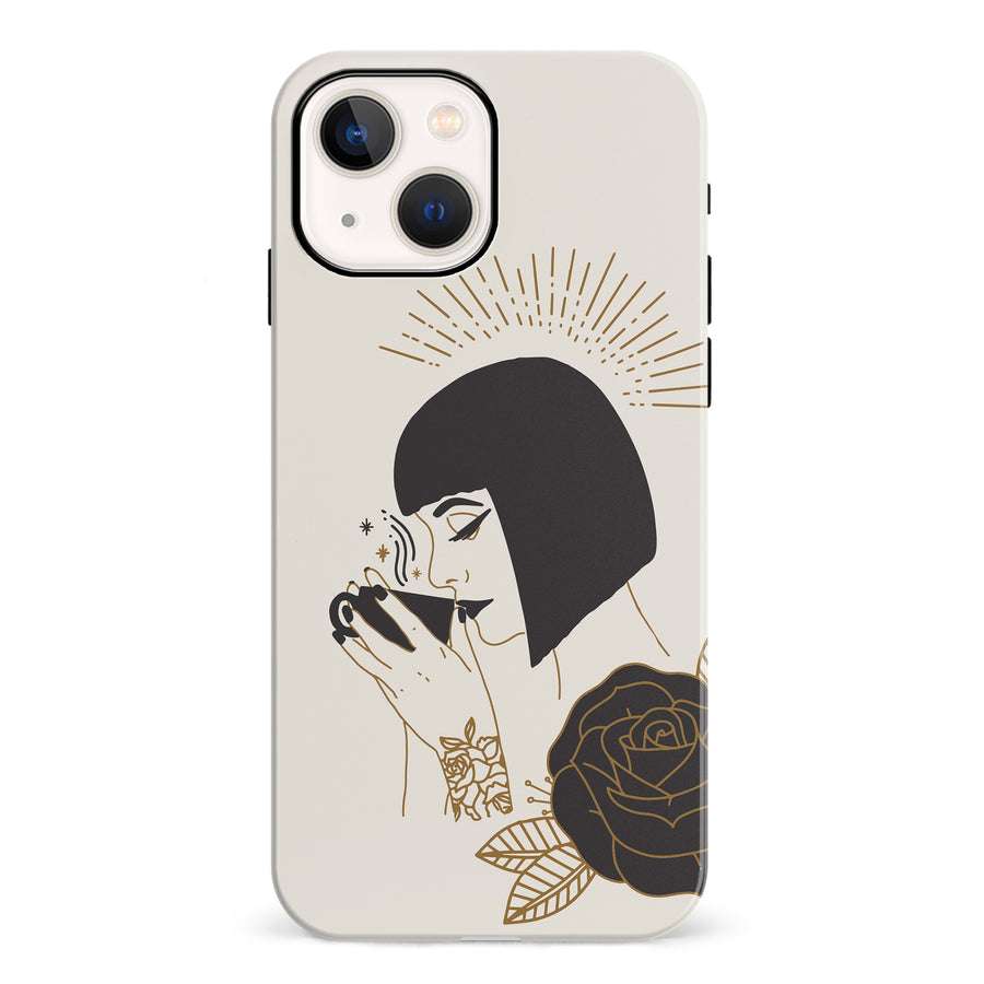 iPhone 13 Cleopatra's Coffee Phone Case