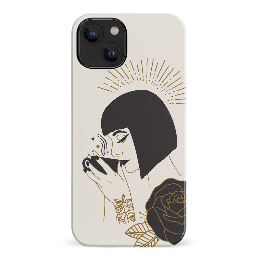 iPhone 14 Cleopatra's Coffee Phone Case