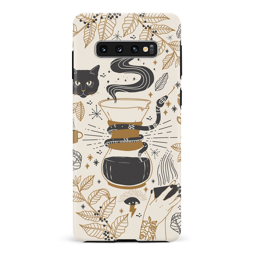 Samsung Galaxy S10 Wild Coffee Phone Case