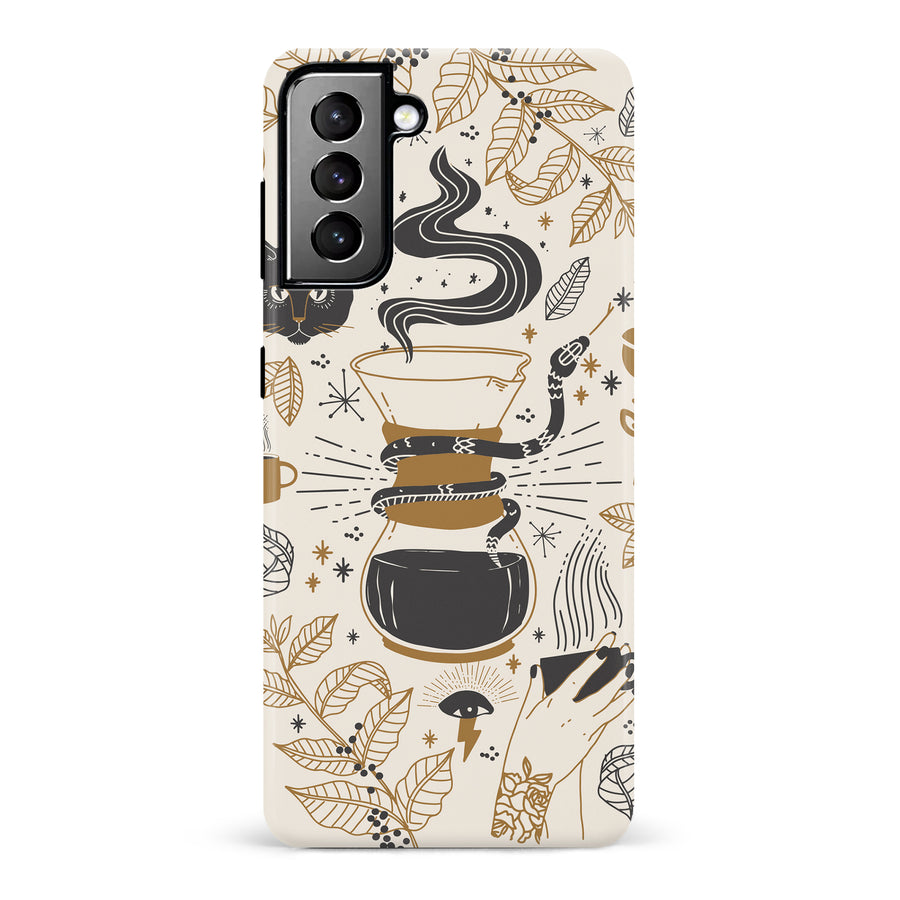Samsung Galaxy S21 Plus Wild Coffee Phone Case