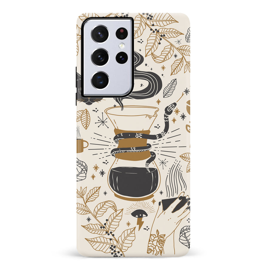 Samsung Galaxy S21 Ultra Wild Coffee Phone Case