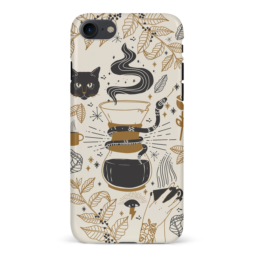 iPhone 7/8/SE Wild Coffee Phone Case