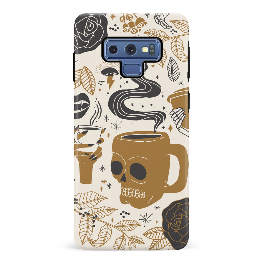 Samsung Galaxy Note 9 Coffee Skull Phone Case