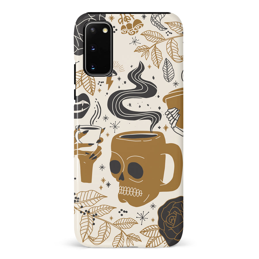 Samsung Galaxy S20 Coffee Skull Phone Case