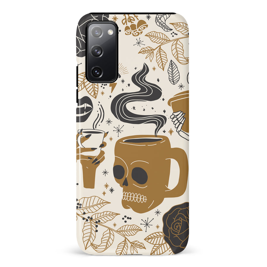 Samsung Galaxy S20 FE Coffee Skull Phone Case