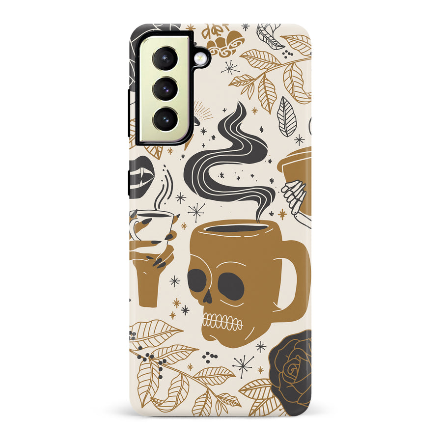 Samsung Galaxy S22 Plus Coffee Skull Phone Case