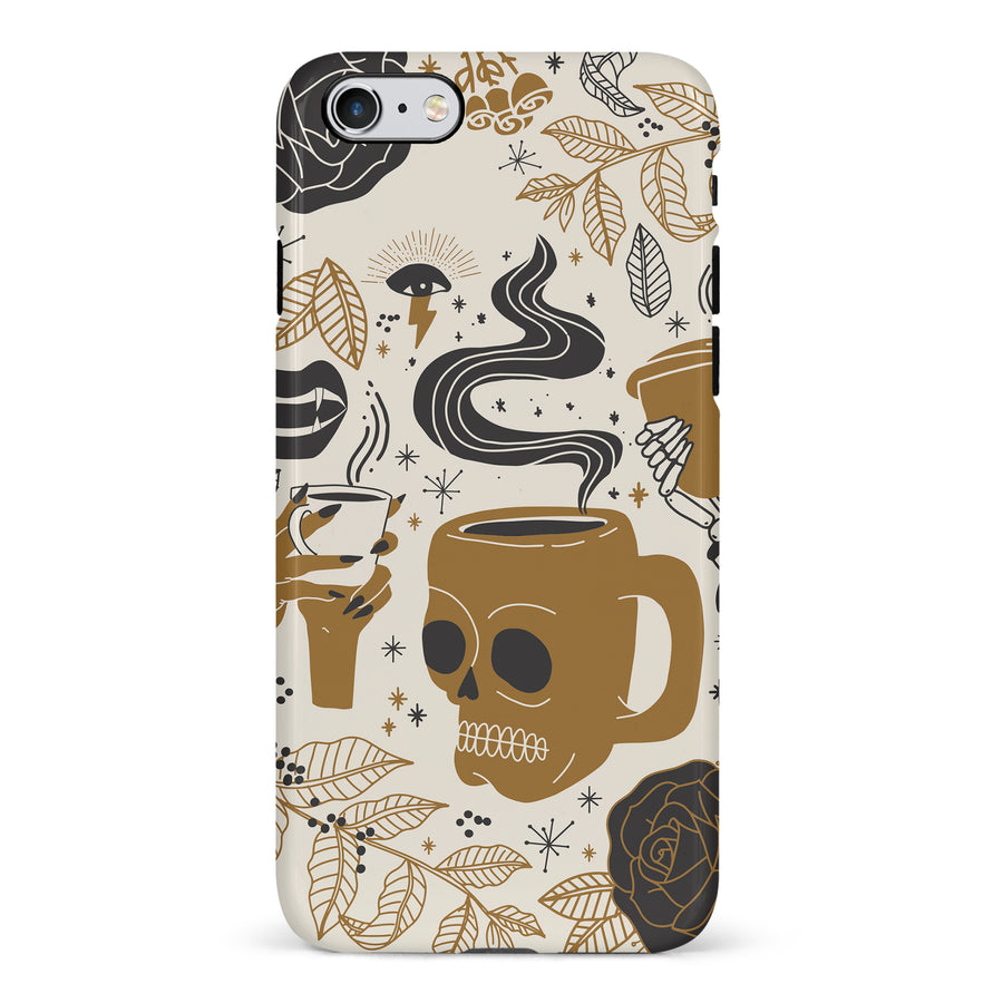 iPhone 6S Plus Coffee Skull Phone Case