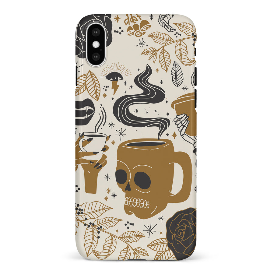 iPhone X/XS Coffee Skull Phone Case