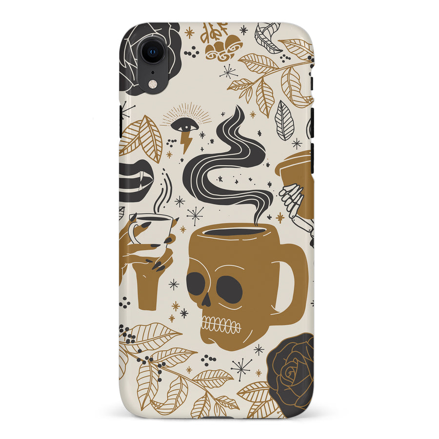 iPhone XR Coffee Skull Phone Case