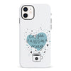 iPhone 12 Mini Coffee is a Hug in a Mug Phone Case in White
