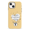 iPhone 13 Mini Coffee is a Hug in a Mug Phone Case in Yellow