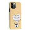 iPhone 13 Pro Max Coffee is a Hug in a Mug Phone Case in Yellow
