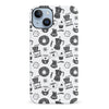 iPhone 14 Plus Coffee Stuff Phone Case in Black/White