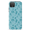 Google Pixel 4 XL Coffee Stuff Phone Case in Cyan