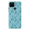 Google Pixel 5 Coffee Stuff Phone Case in Cyan