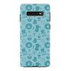 Samsung Galaxy S10 Plus Coffee Stuff Phone Case in Cyan