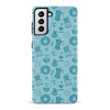 Samsung Galaxy S21 Coffee Stuff Phone Case in Cyan