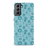 Samsung Galaxy S22 Coffee Stuff Phone Case in Cyan