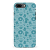 iPhone 8 Plus Coffee Stuff Phone Case in Cyan