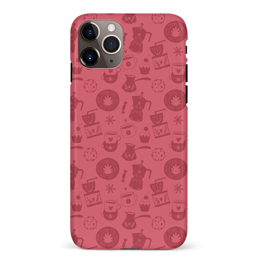 iPhone 11 Pro Max Coffee Stuff Phone Case in Rose
