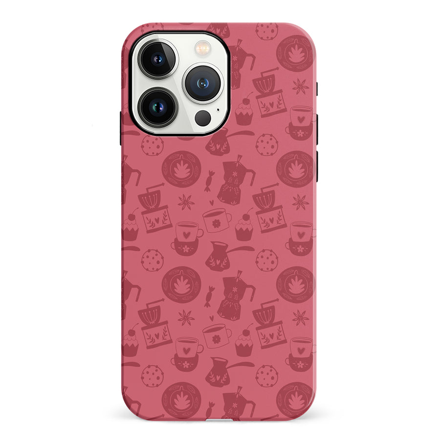 iPhone 13 Pro Coffee Stuff Phone Case in Rose