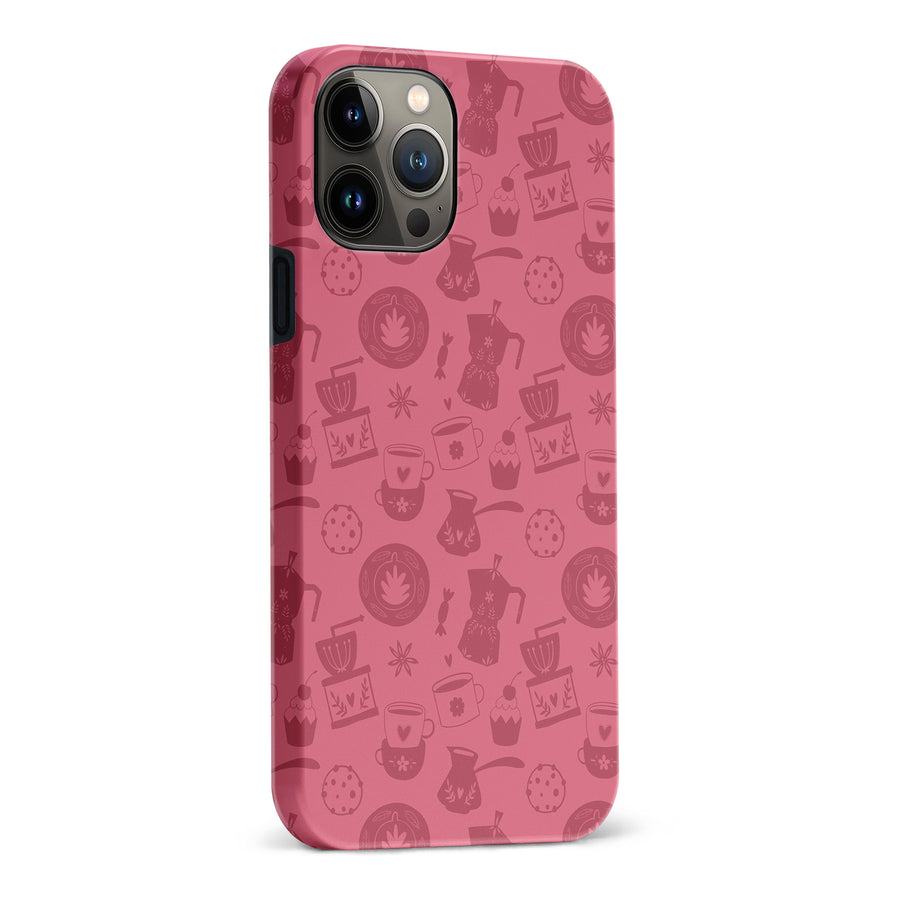 iPhone 13 Pro Max Coffee Stuff Phone Case in Rose