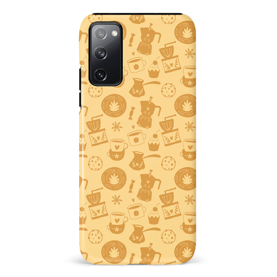 Samsung Galaxy S20 FE Coffee Stuff Phone Case in Yellow